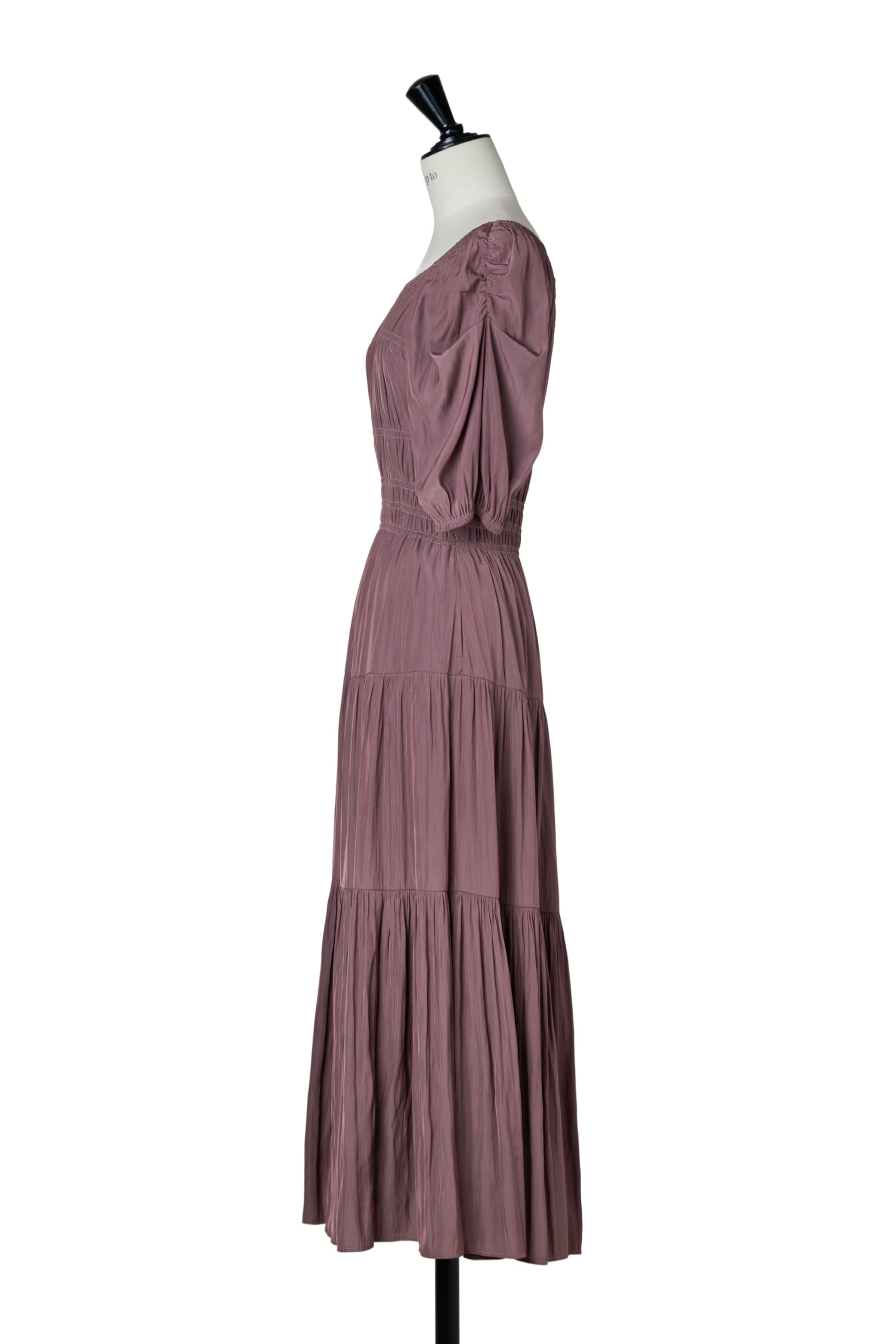 Two-Way Gathered Flare Dress