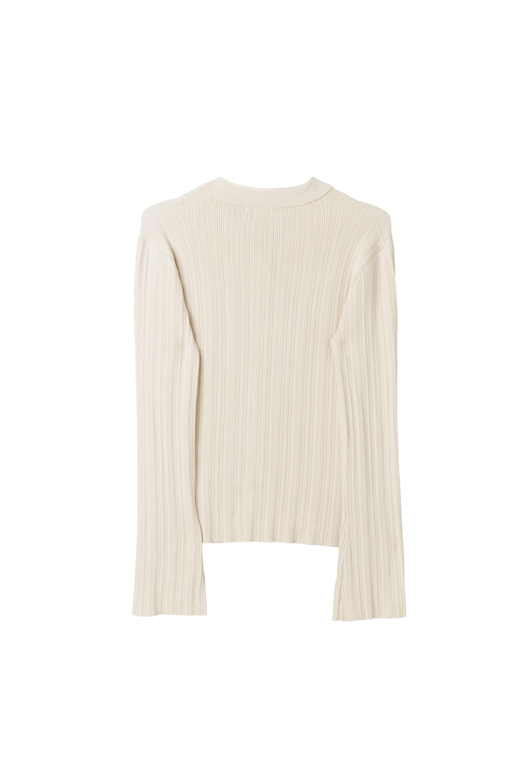 【9月中旬発送】Trois Rib Knit Polo Top