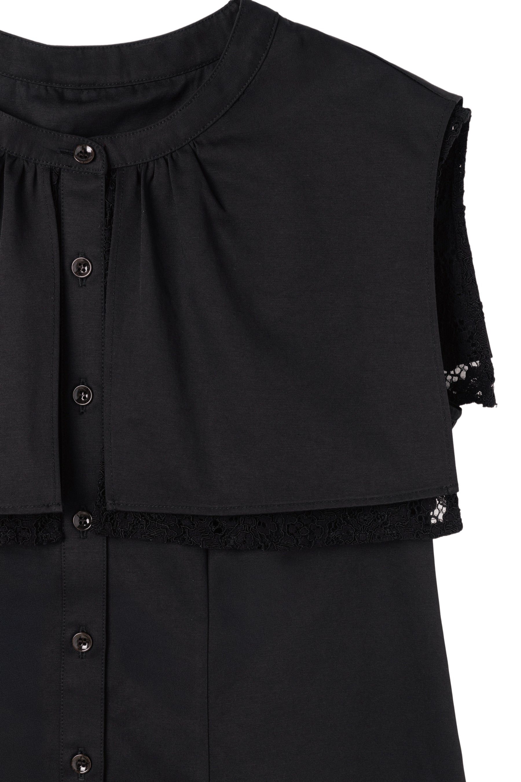 【9月中旬発送】Layered Lace Collar Blouse