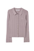 【9月中旬発送】Trois Rib Knit Polo Top