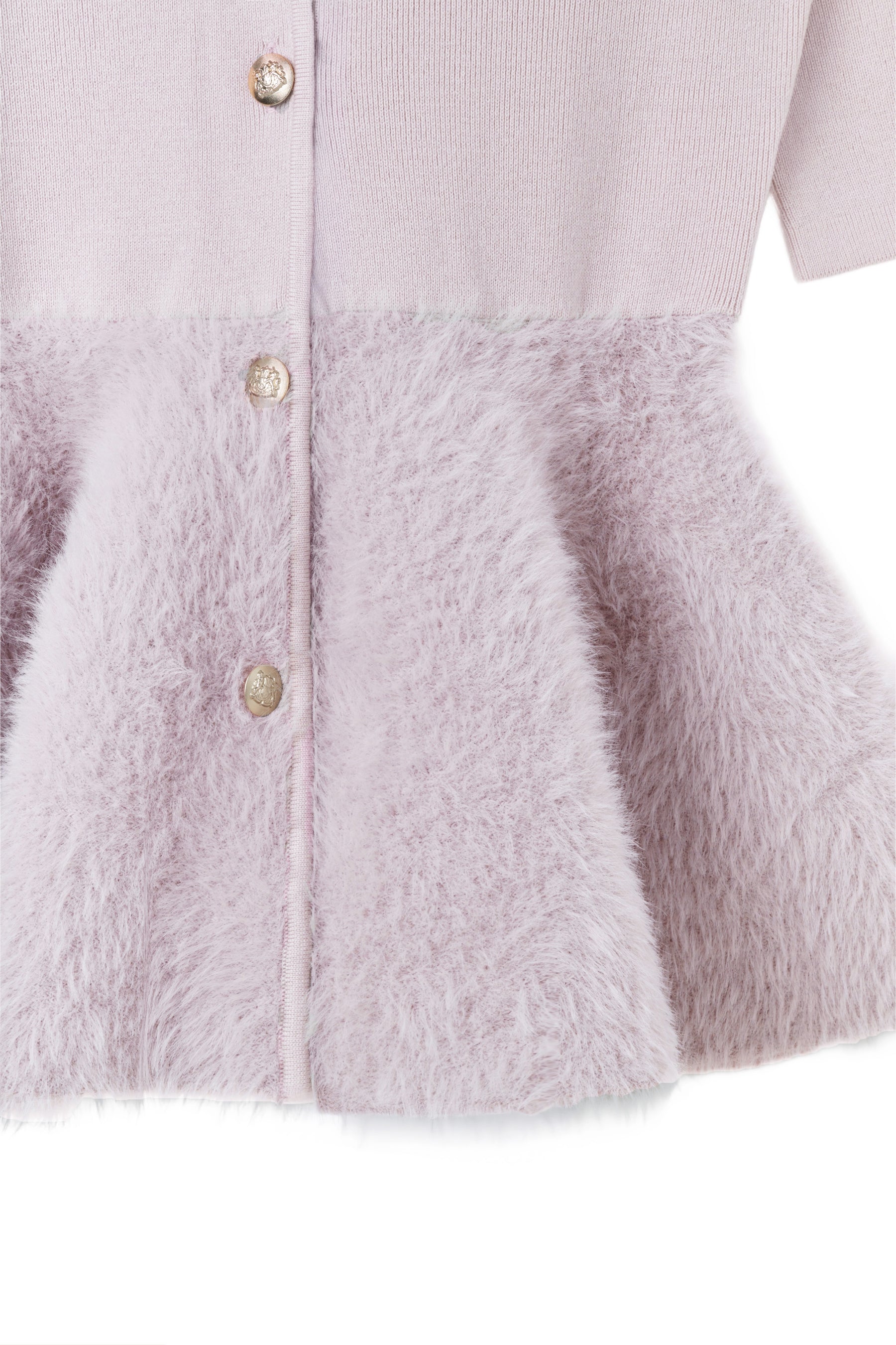 【10月中旬發送】Peplum Fur Knit Top