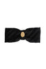 Trois Logo Coin Pleated Barrette