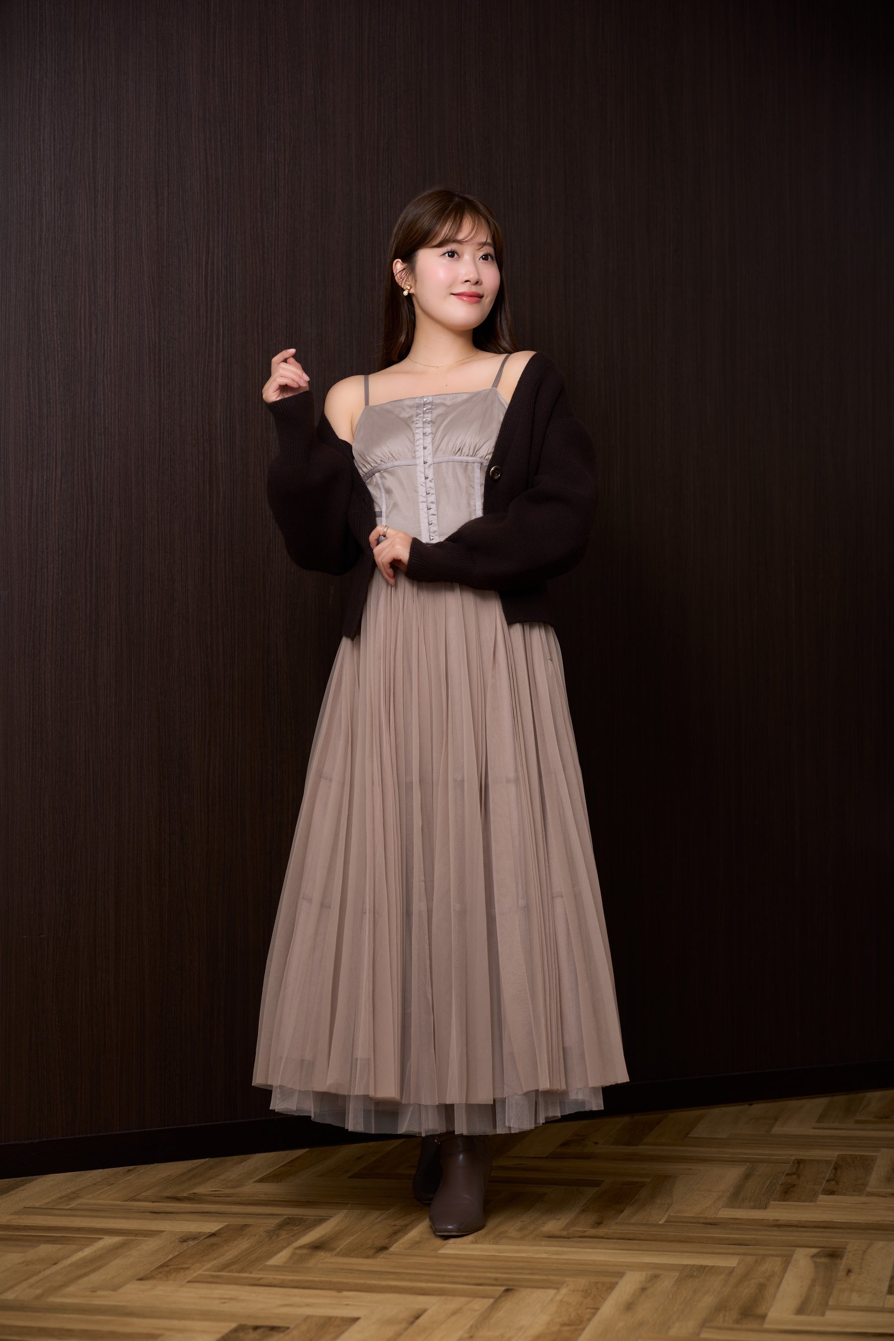 Lyra Gold Button Cardigan