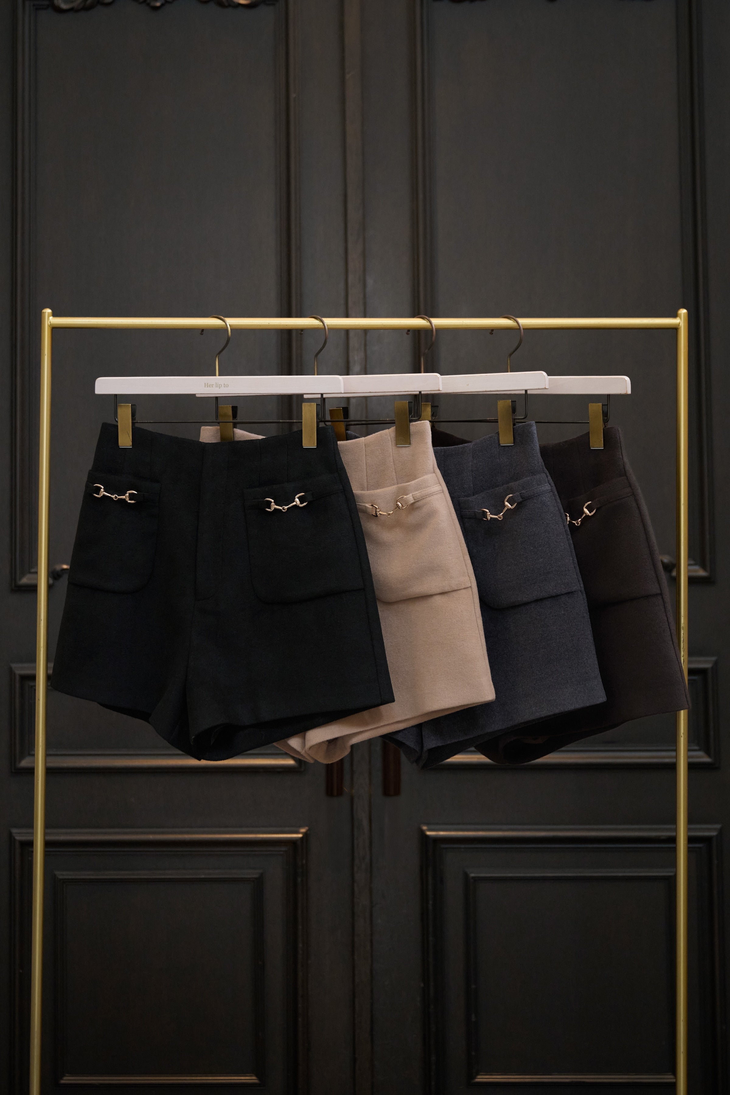 Ships in early October] Colette Gold Bit Shorts