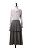 Soft Pleated Tiered Knit Dress