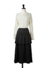 Soft Pleated Tiered Knit Dress
