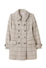 Wool-Blend Tailored Peacoat