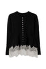 Elin Lace-Hem Cardigan
