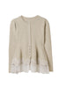 Elin Lace-Hem Cardigan