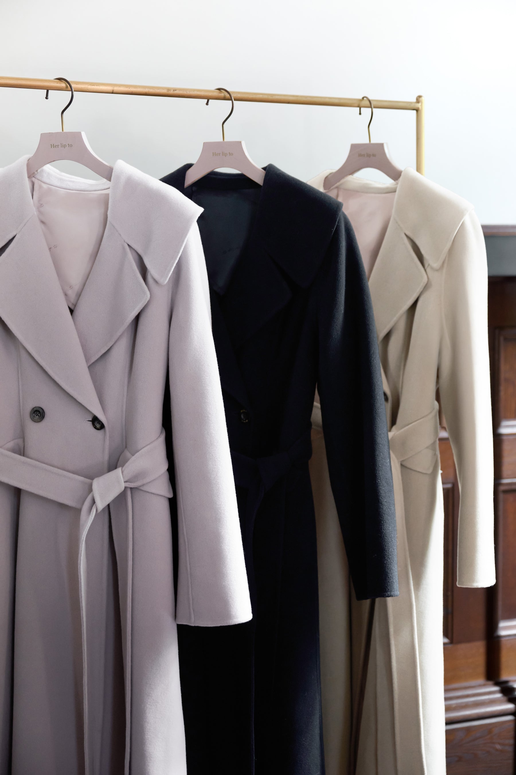 【11月中旬発送】Hamilton Wool Rever Flared Coat