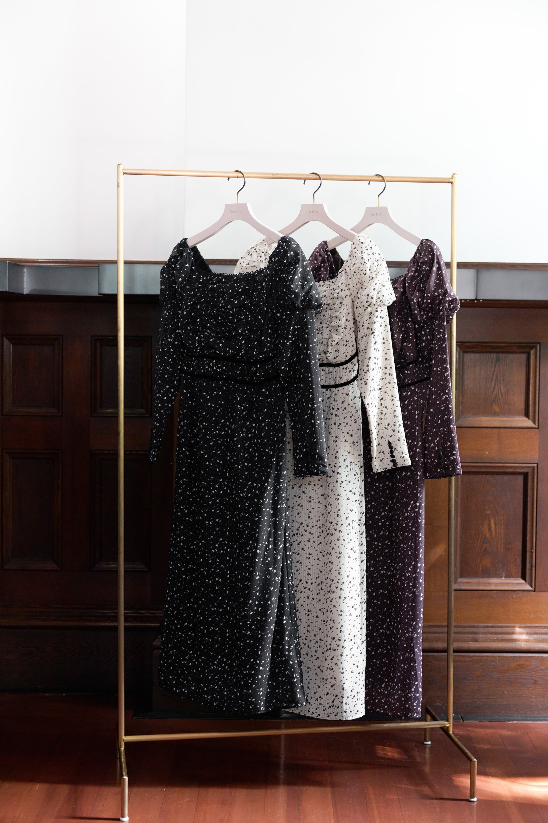 Capucine Bloom Sleeve Chiffon Dress