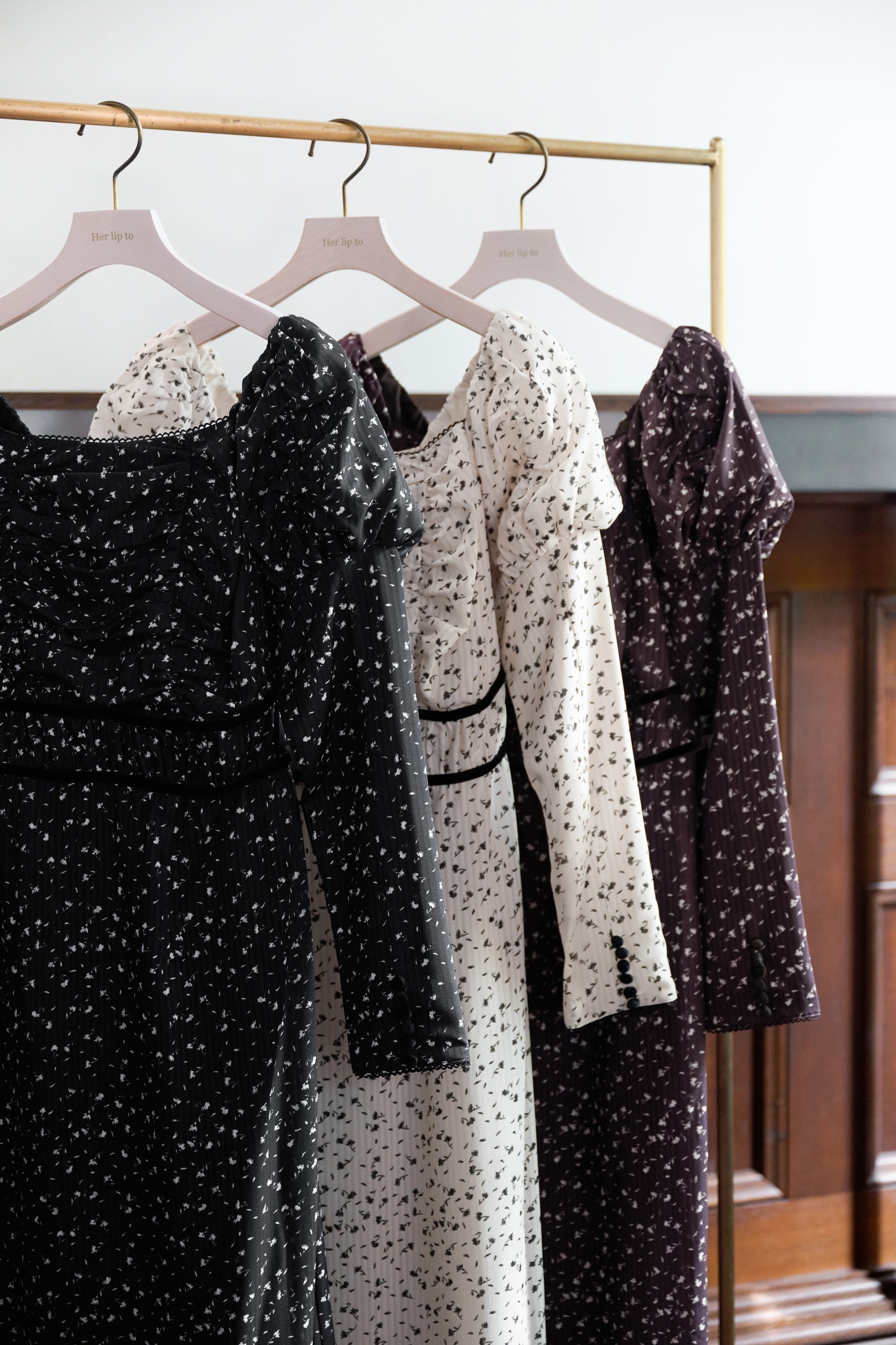 Capucine Bloom Sleeve Chiffon Dress