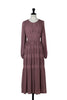 【新色】Majolica Pleated Chiffon Long Dress