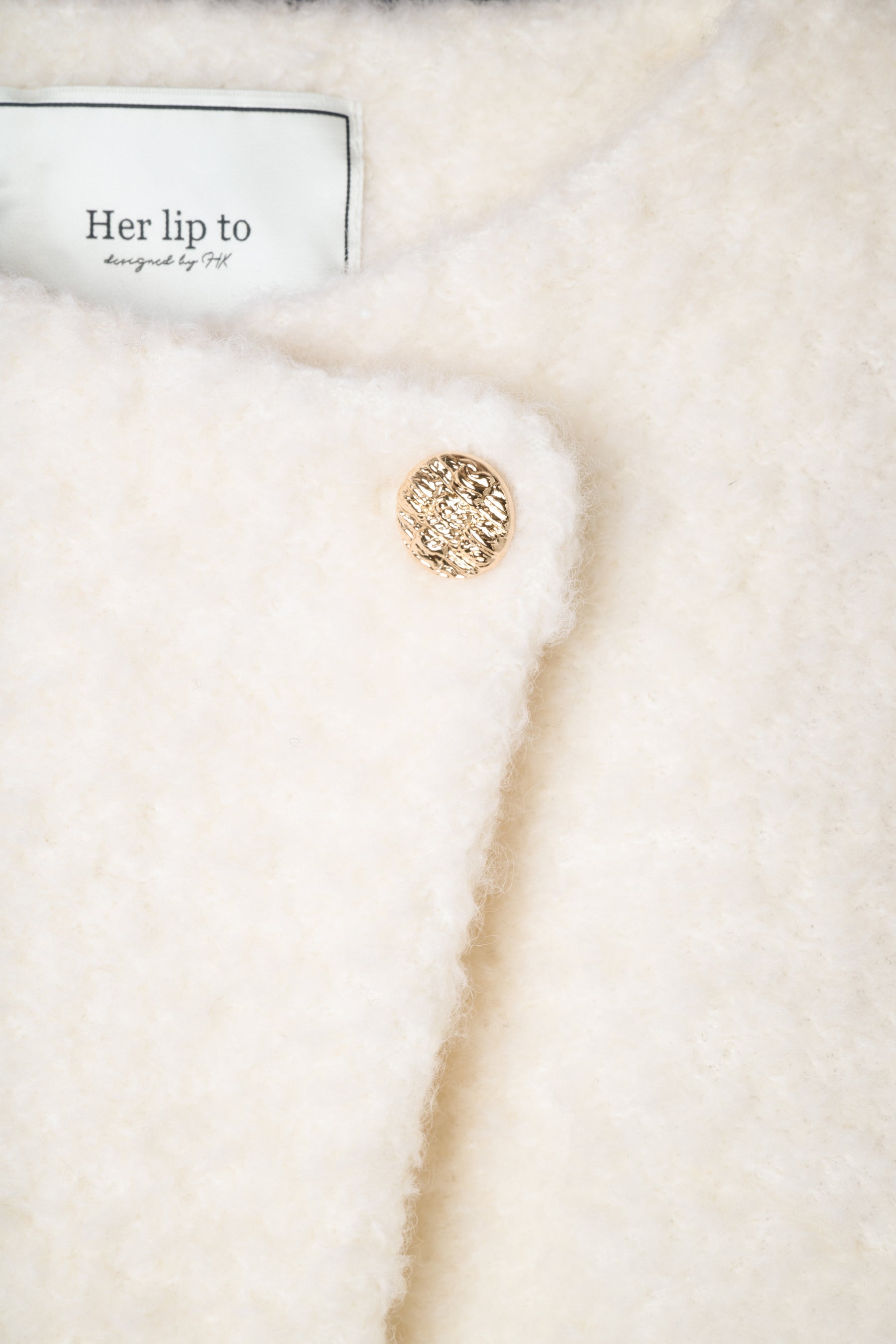 Elise Boucle Peplum Coat