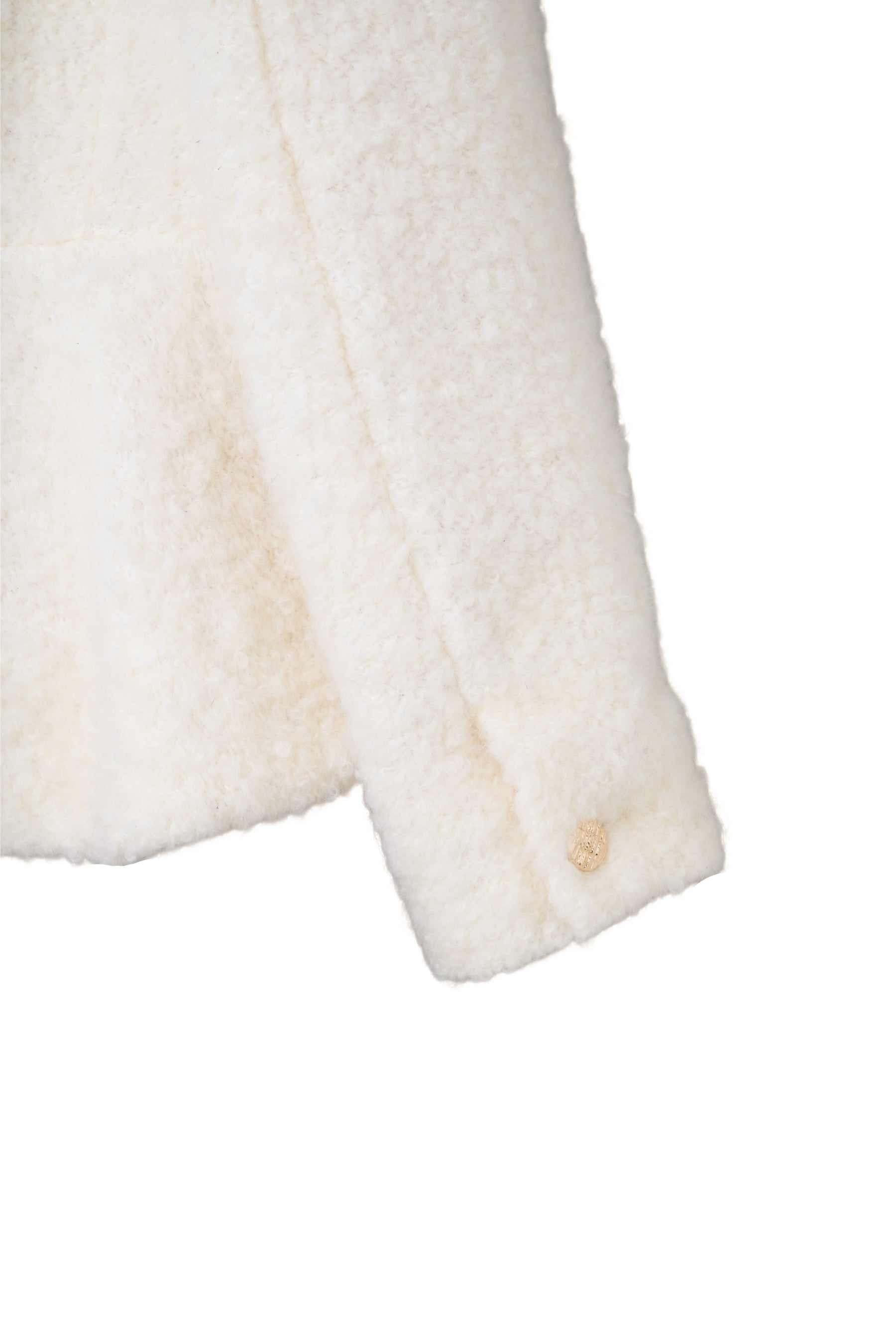 Elise Boucle Peplum Coat