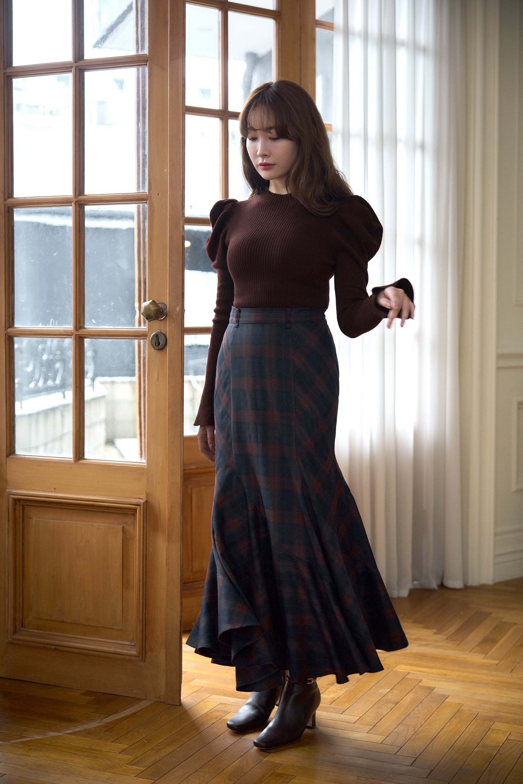 Mermaid Panel Long Skirt