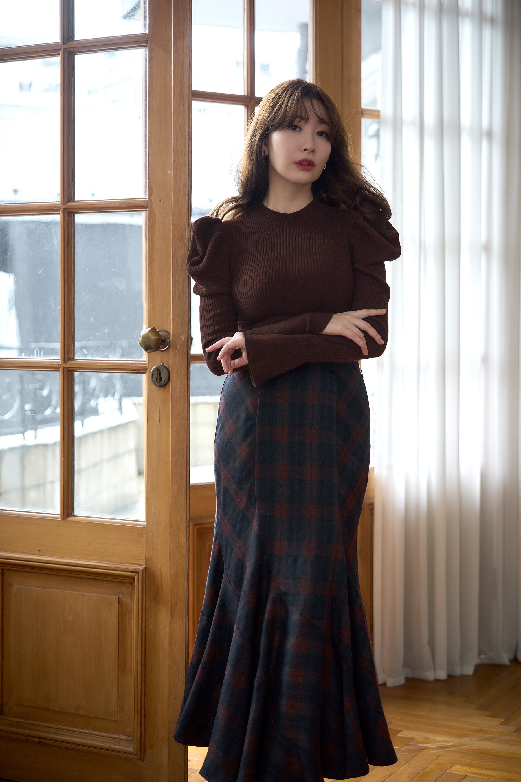 Mermaid Panel Long Skirt