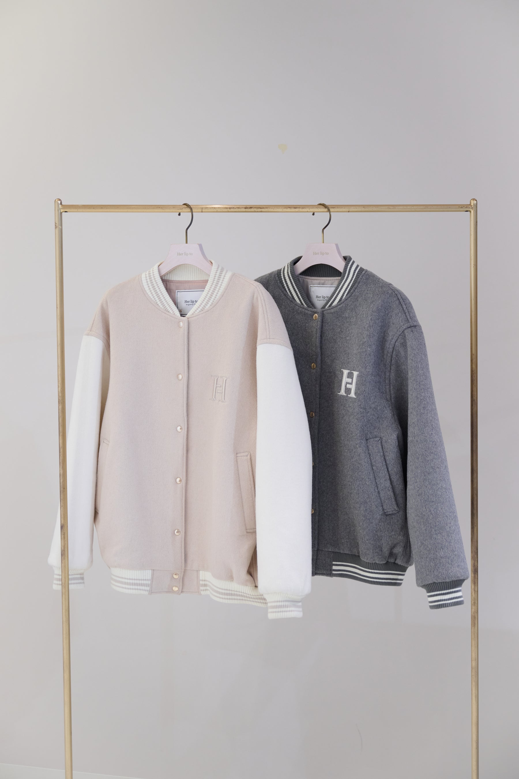 【10月中旬発送】H Logo Varsity Jacket