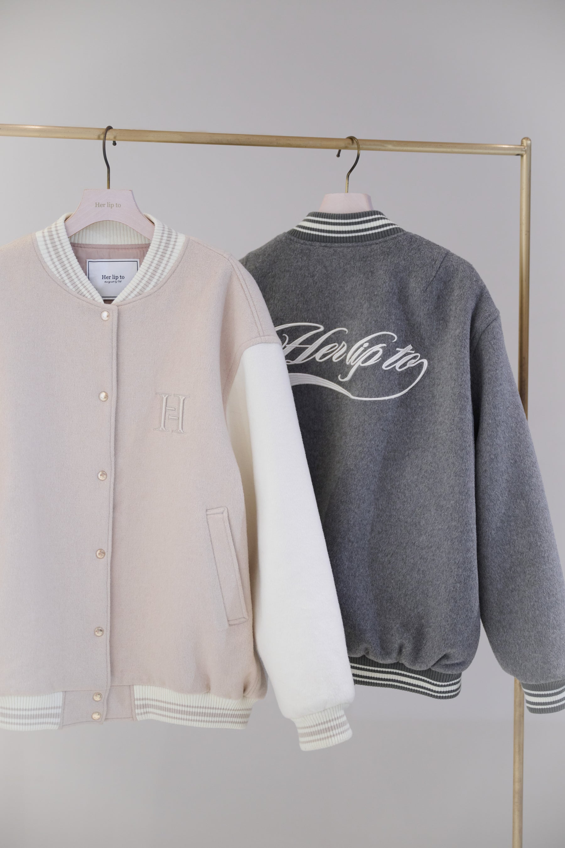 【10月中旬発送】H Logo Varsity Jacket