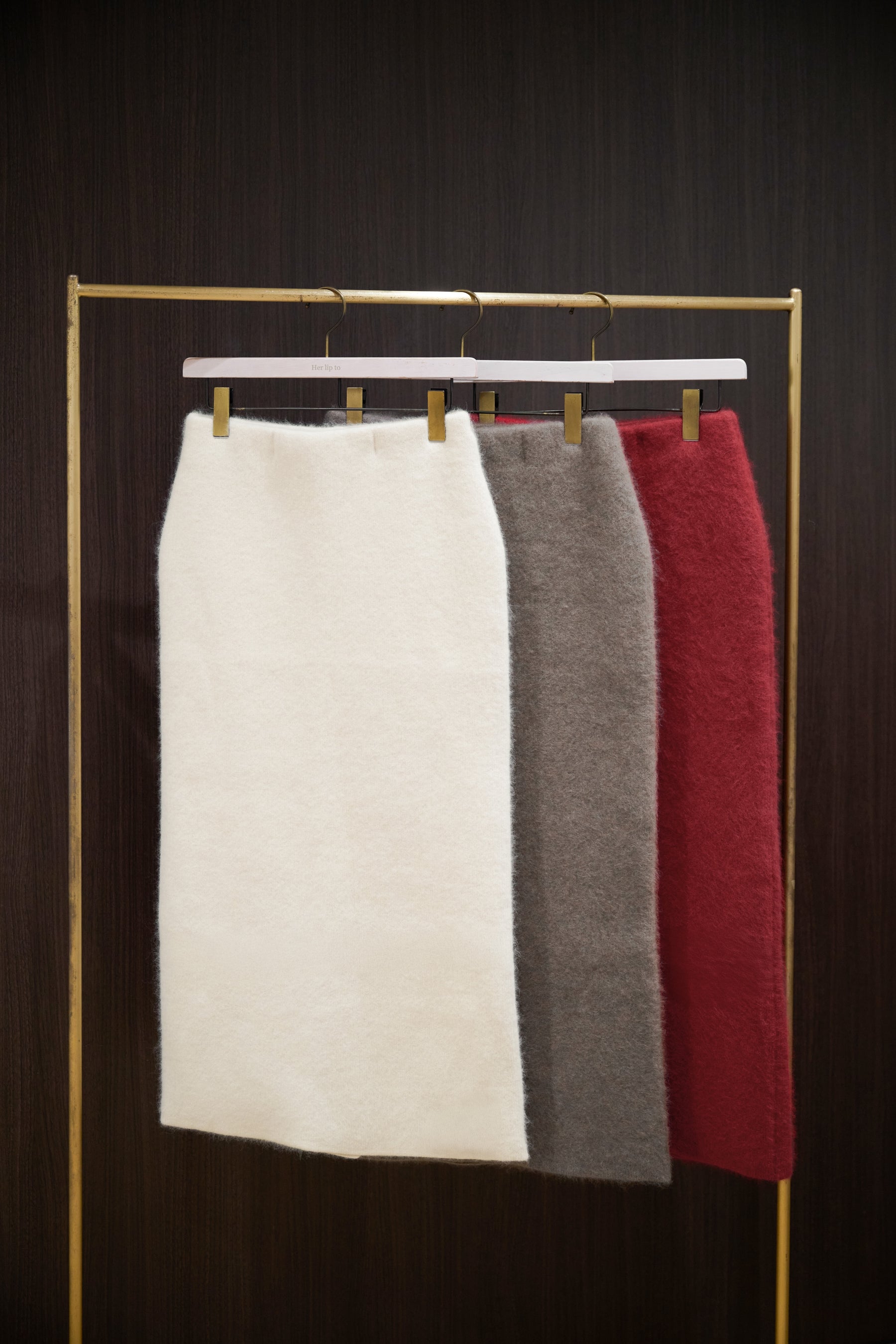 Airy Wool-Blend Skirt