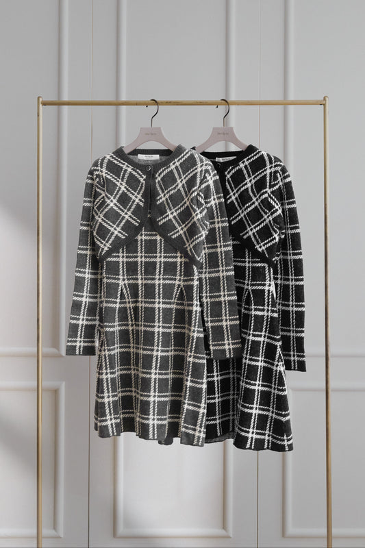Pantheon Checked Knit Dress