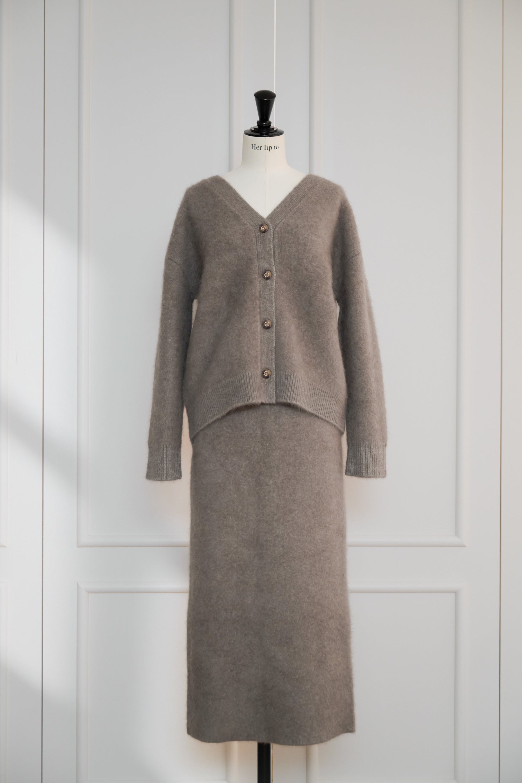 Airy Wool-Blend Cardigan