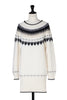 【12月中旬発送】Heart Fair Isle Knit Mini Dress