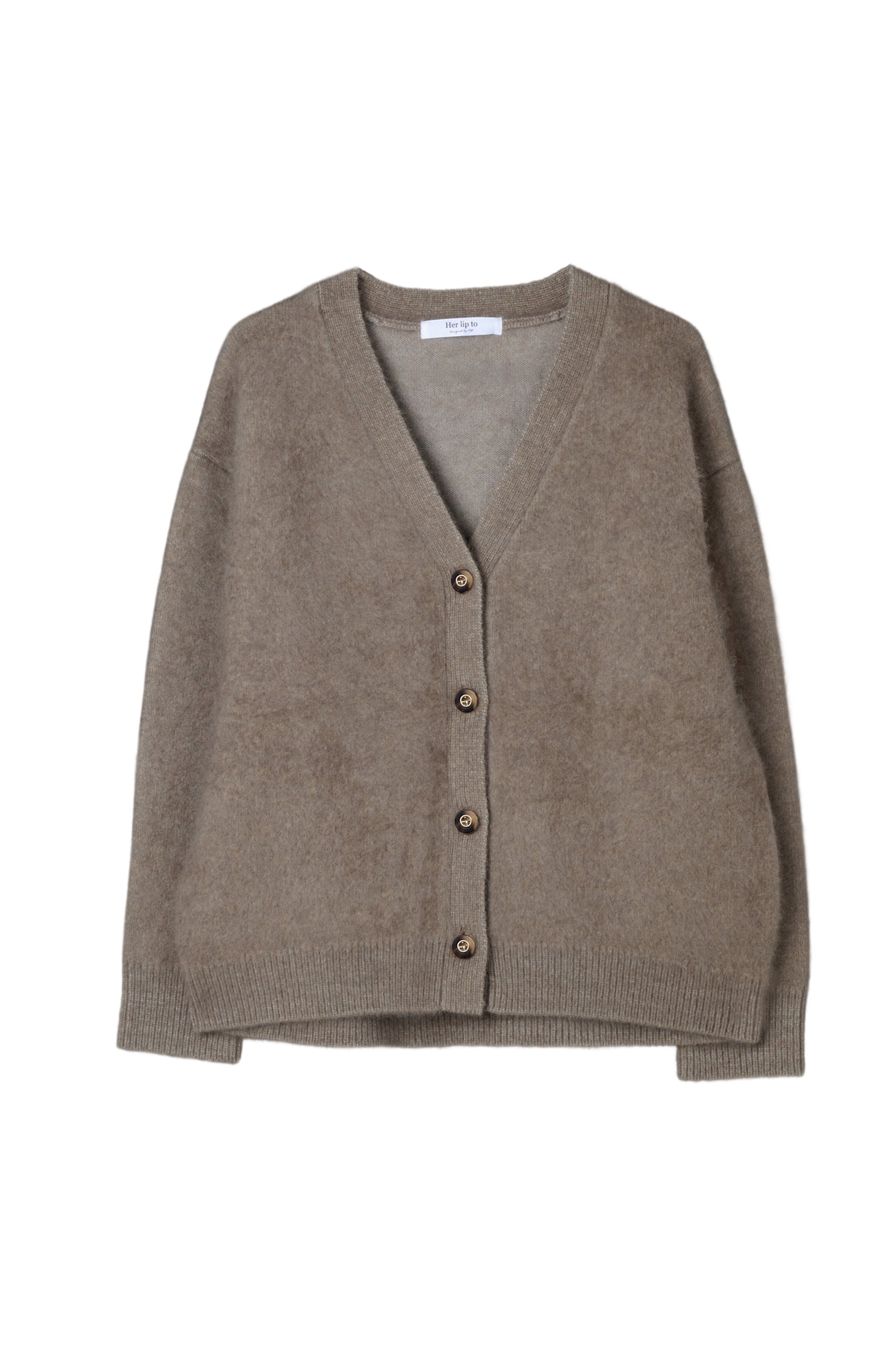 Airy Wool-Blend Cardigan