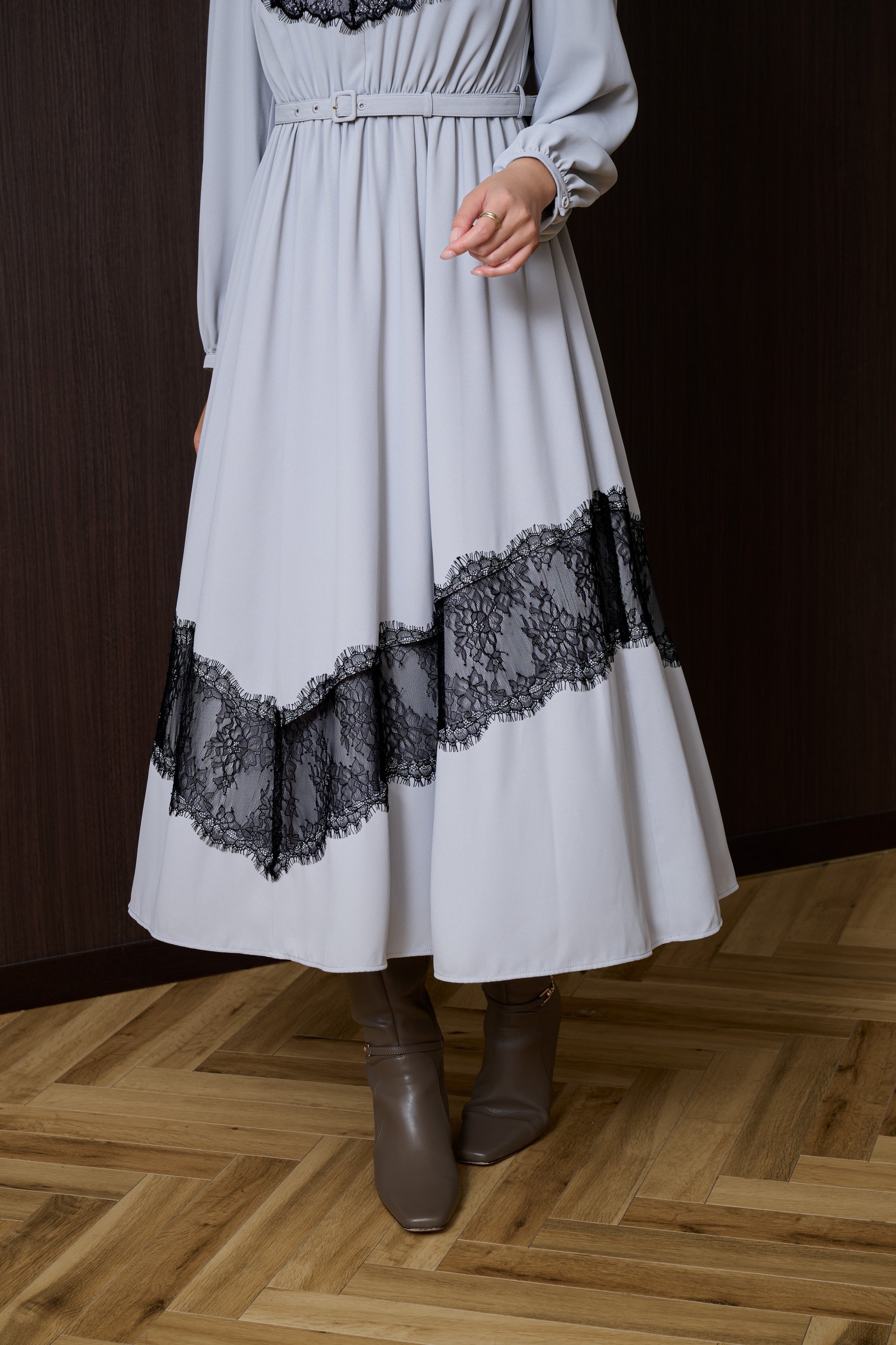 Rosaline Lace Trimmed Dress