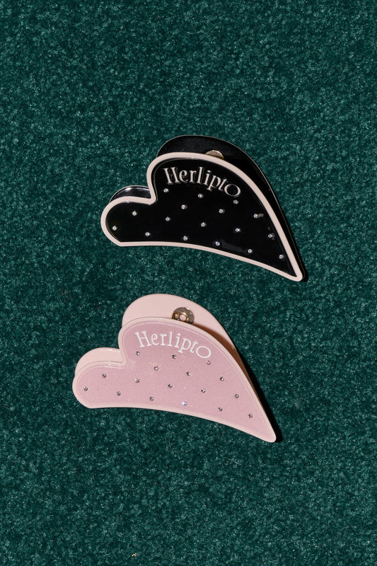 【1月中旬発送】Bicolor Heart Twinkle Hair Clip