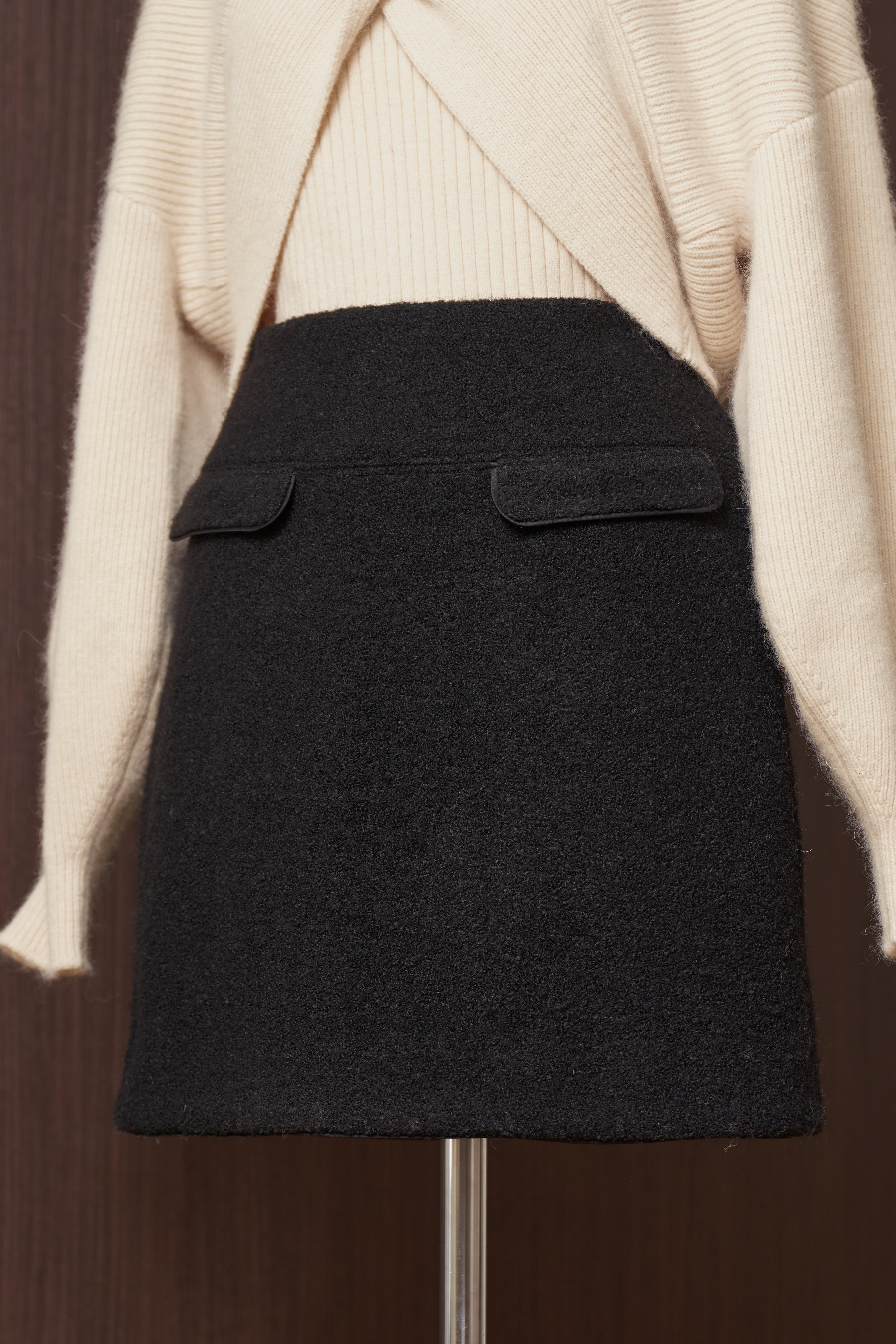 972裾まわりHemingway Wool-Blend Skirt