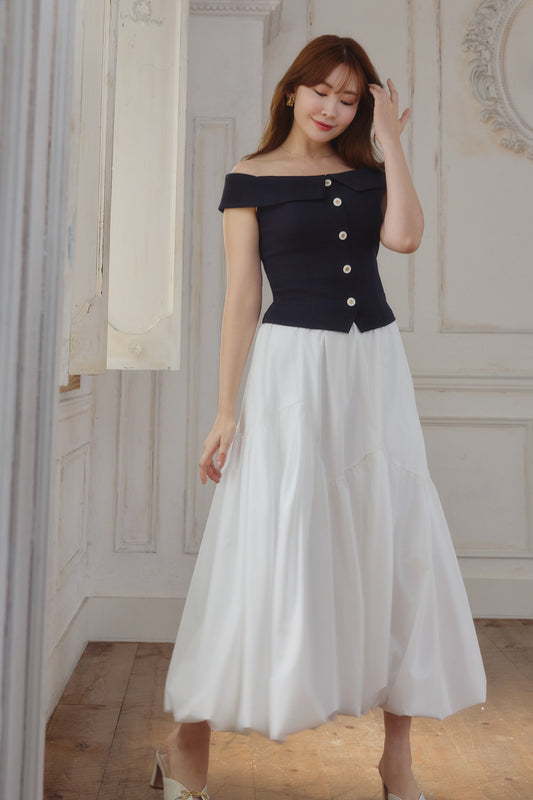 Random-Tiered Balloon Skirt