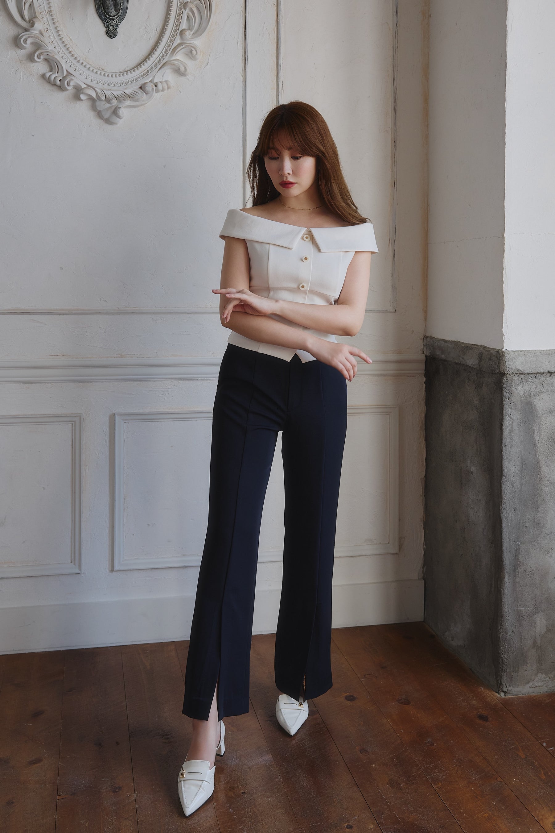 Ponte Off-Shoulder Top