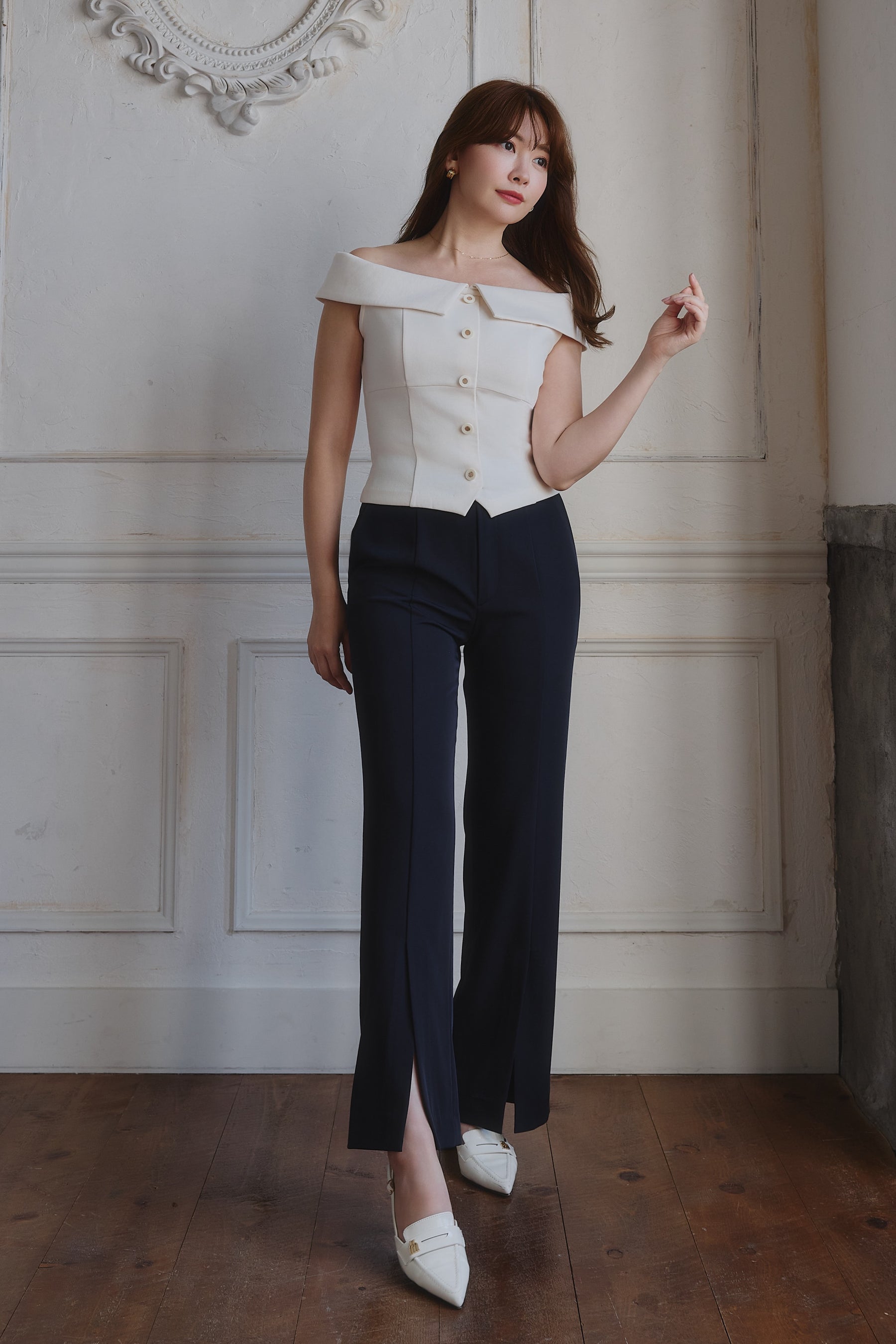 Ponte Off-Shoulder Top