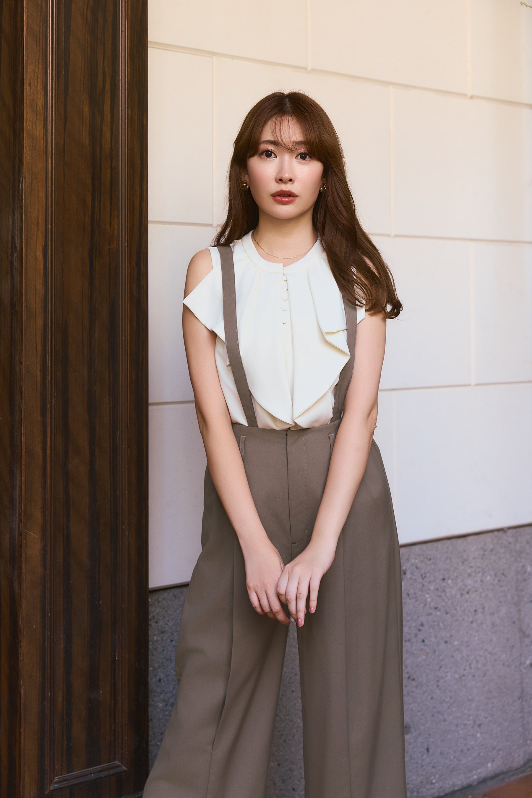 Front-Vent Suspender Pants