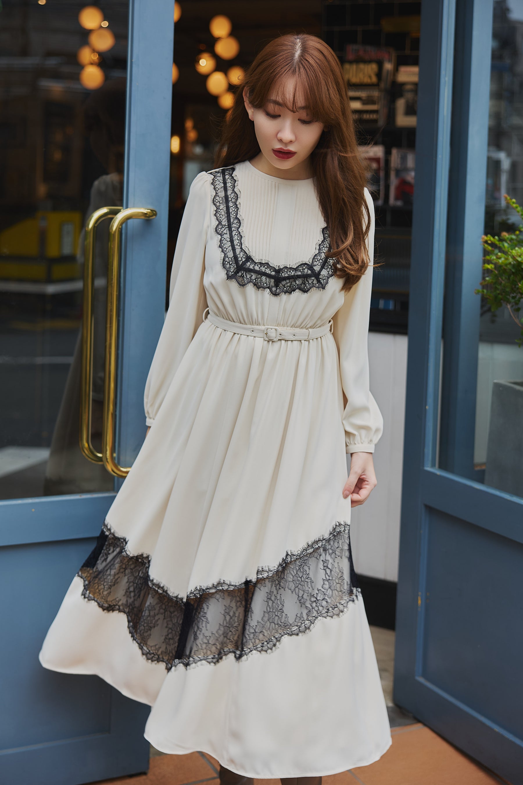 Rosaline Lace Trimmed Dress