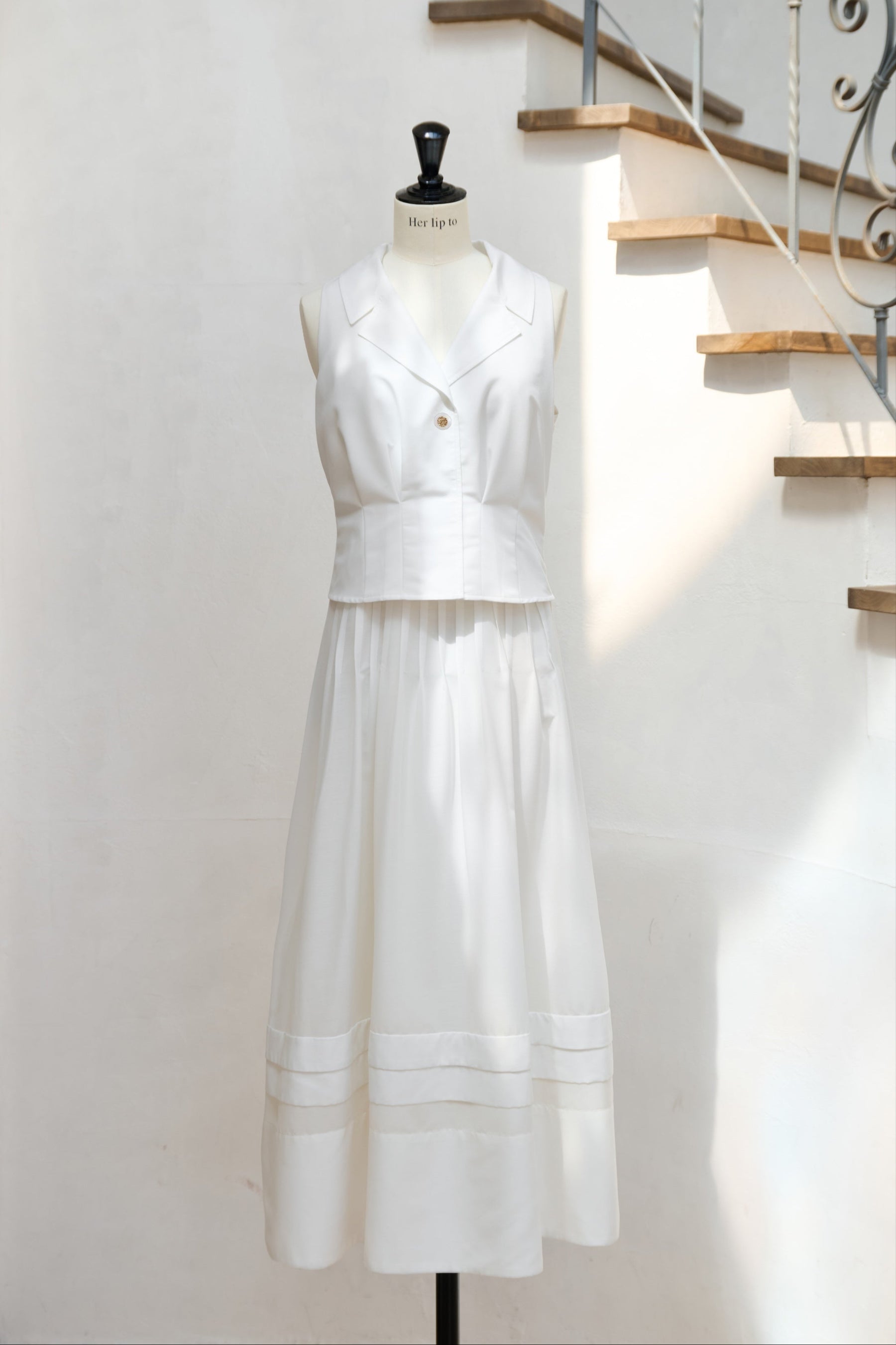 【5月中旬発送】Marianne Layered Tuck Dress