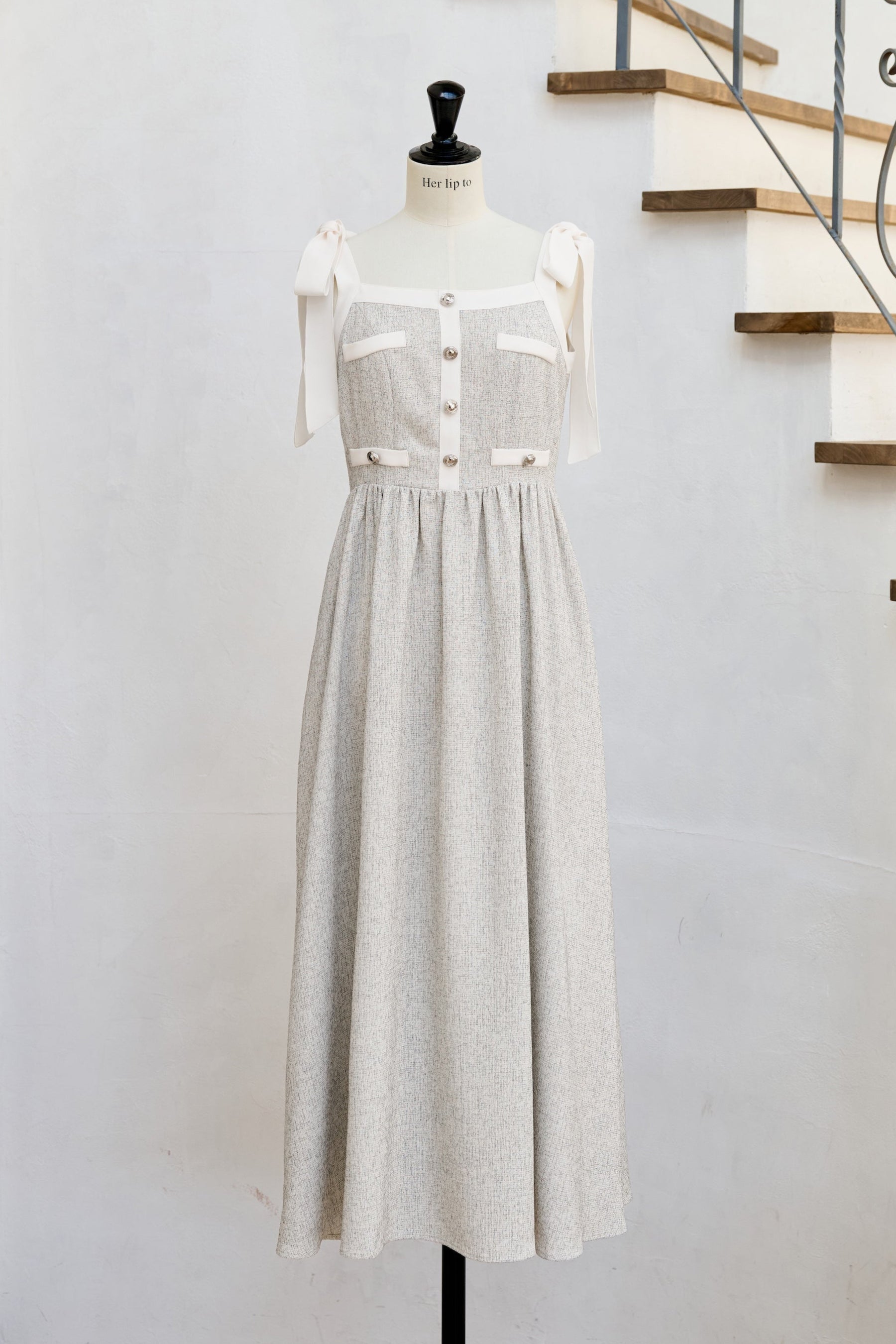 【8月中旬出貨】Verona Tweed Long Dress