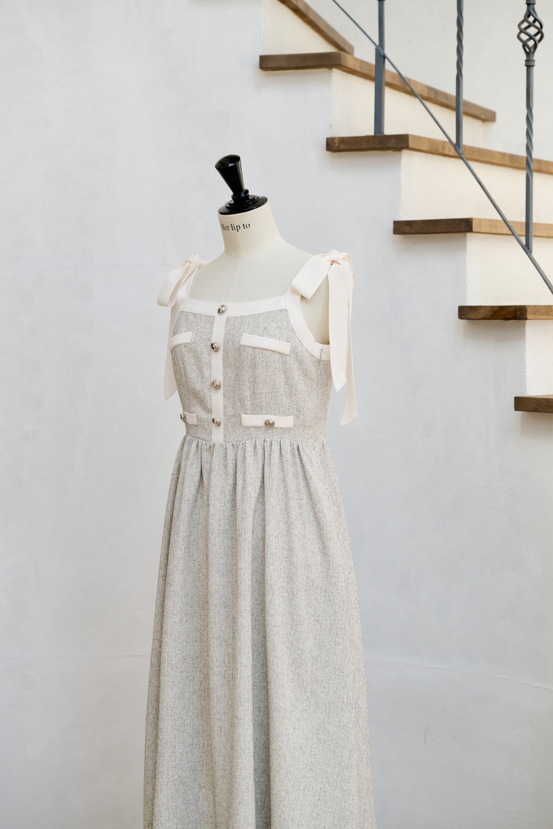 【8月中旬出貨】Verona Tweed Long Dress