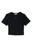 【新色】Trois Logo Ribbed Tee