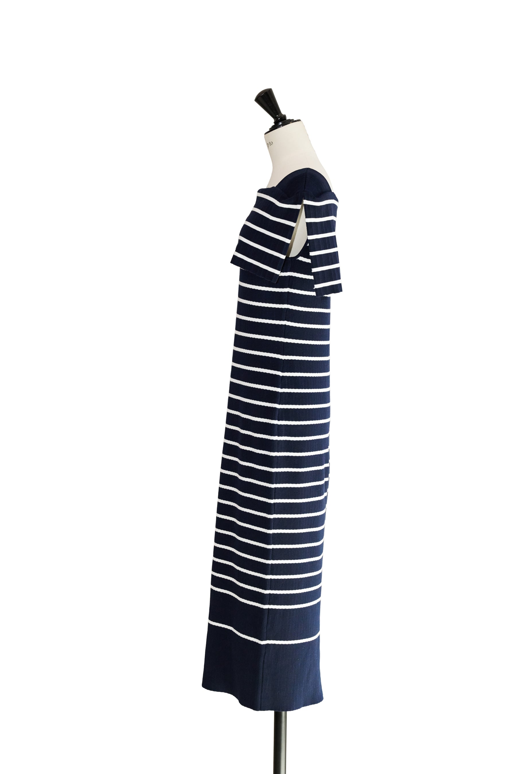 Square Collar Striped Dress