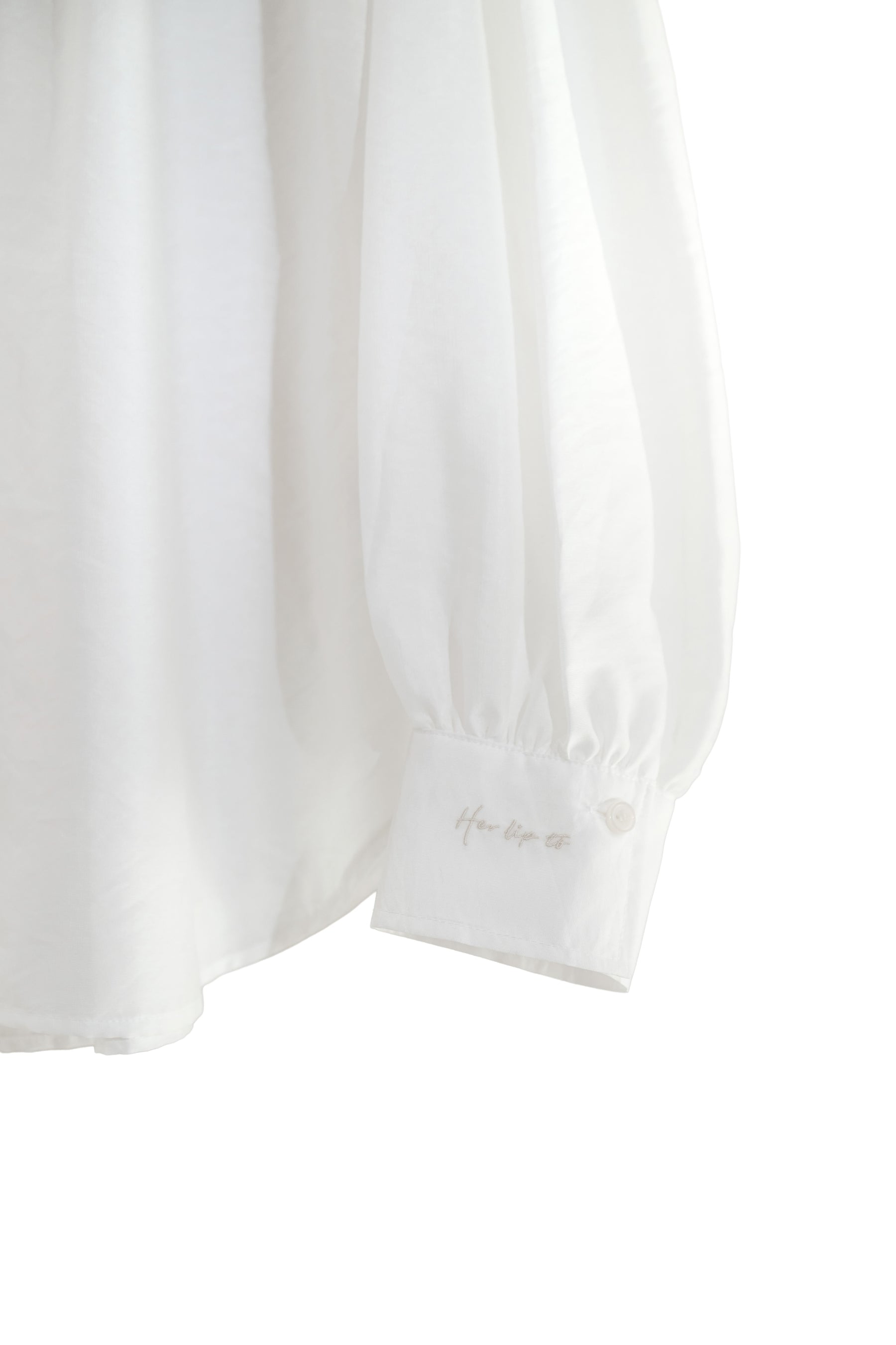 Volume Sleeve Sheer Shirt