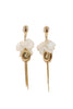 Petal Shell Long Earrings