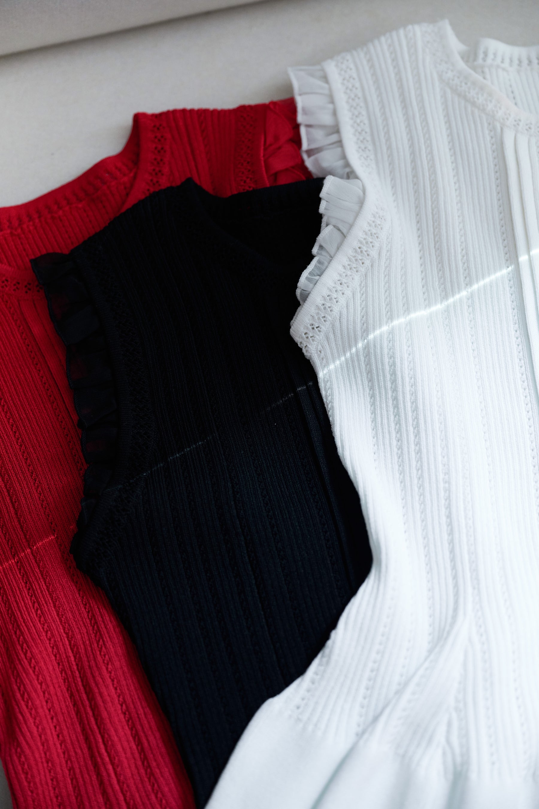 Peplum Ribbed Knit Top