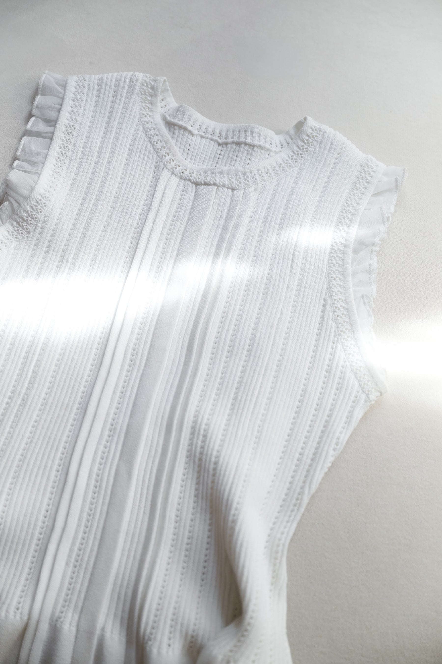 Peplum Ribbed Knit Top