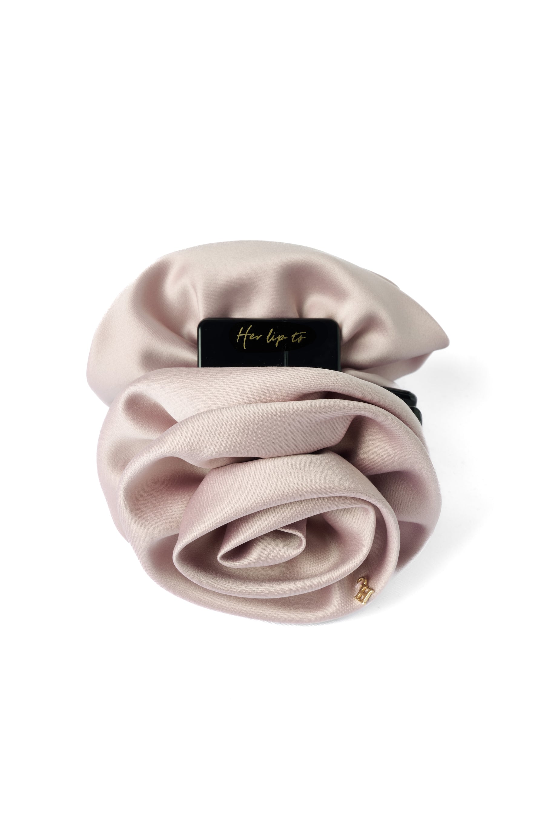 Rose Satin Clip