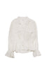 Lace Trimming Cotton Blouse