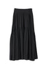 High-Waist Tiered Long Skirt