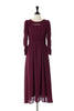 Jacquard Cut-Out Chiffon Dress
