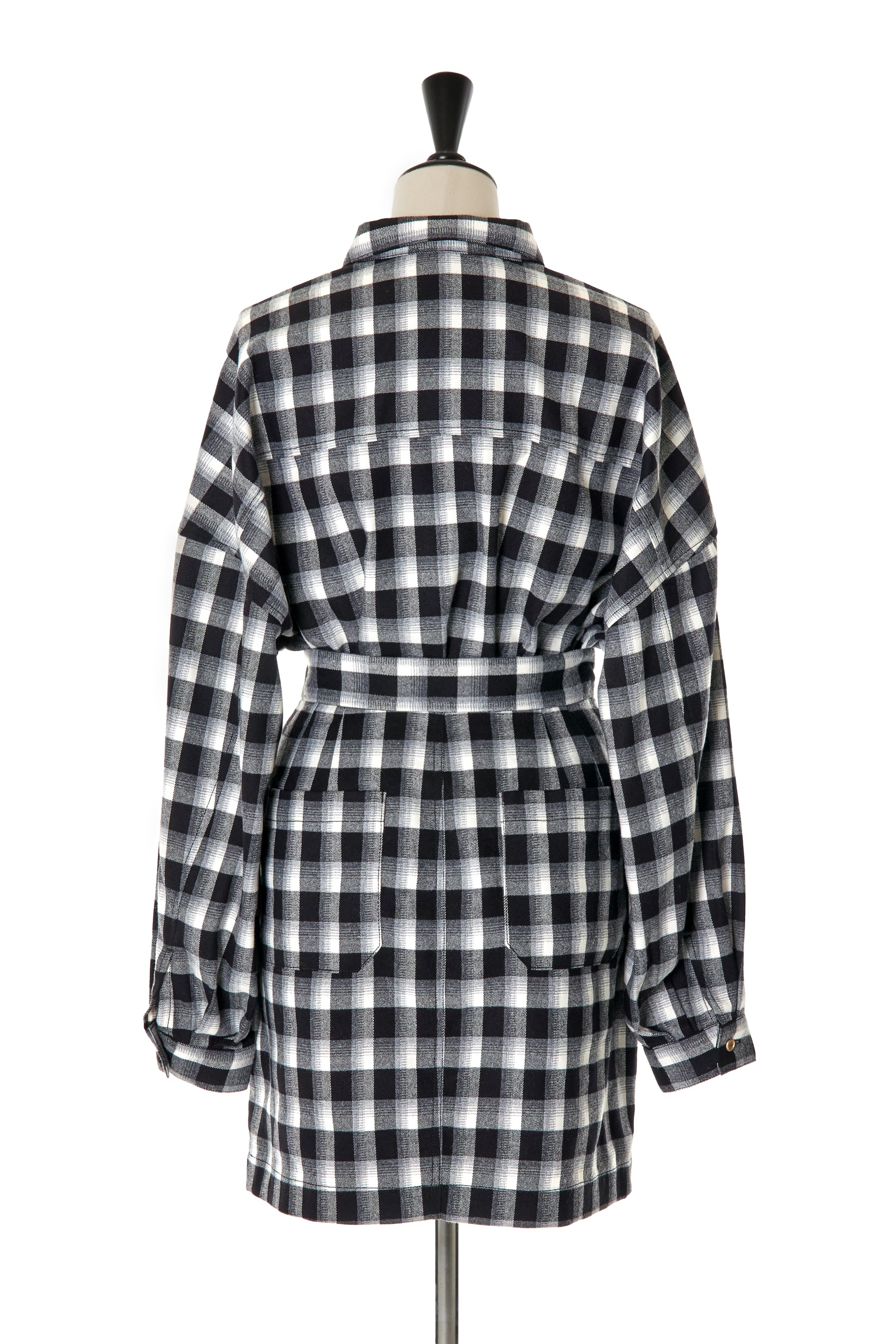 Oversized Check Shirt Set